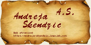 Andreja Skendžić vizit kartica